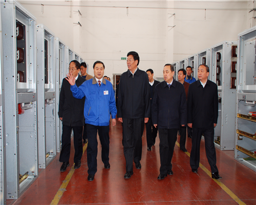 2007年4月，甘肃省省长徐守盛、副省长杨志明来公司视察.png